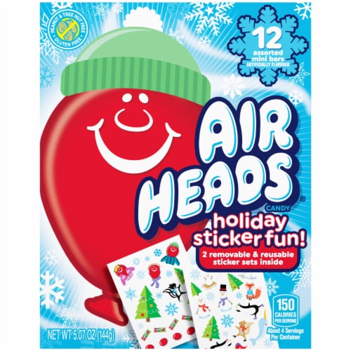 Airheads Assorted Mini Bars Holiday Candy Perspective: front