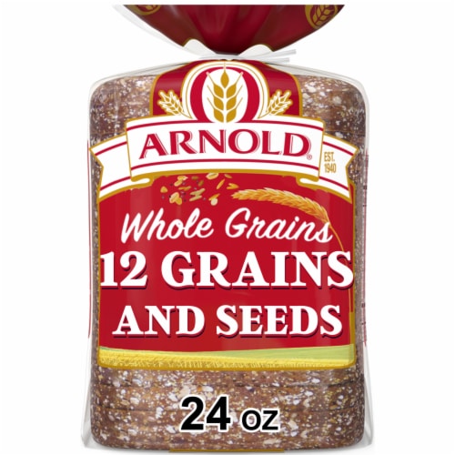 Arnold Whole Grains 12 Grains Sandwich Bread (Packaging May Vary) Perspective: front