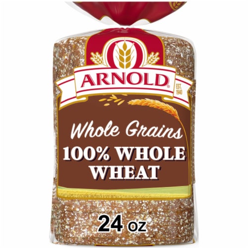 Arnold 100% Whole Grain Wheat Bread Perspective: front