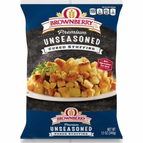 Brownberry Premium Unseasoned Cubed Stuffing Perspective: front