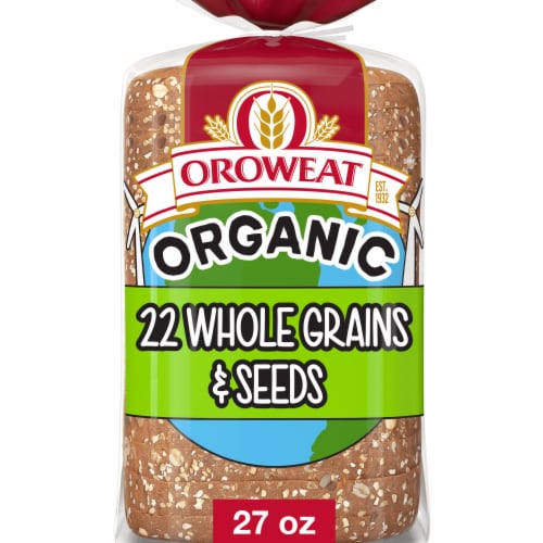 Oroweat Organic 22 Grains & Seeds Bread Perspective: front