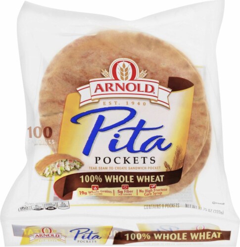 Arnold® Whole Wheat Pita Pockets Perspective: front