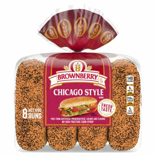Brownberry® Chicago Style Hot Dog Buns Perspective: front