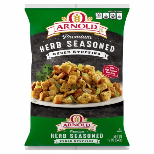 Arnold Premium Herb Seasoned Cubed Stuffing Perspective: front