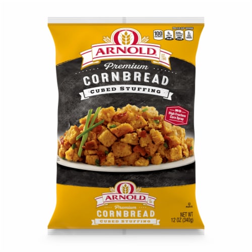 Arnold Premium Cornbread Cubed Stuffing Perspective: front