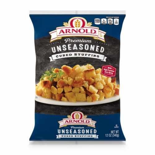 Arnold Premium Unseasoned Plain Cubed Stuffing Perspective: front