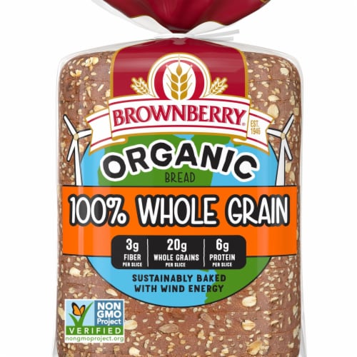 Brownberry® Organic 100% Whole Grain Bread Perspective: front