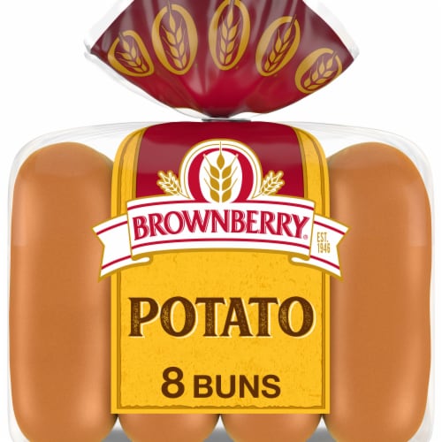 Brownberry Potato Buns Perspective: front