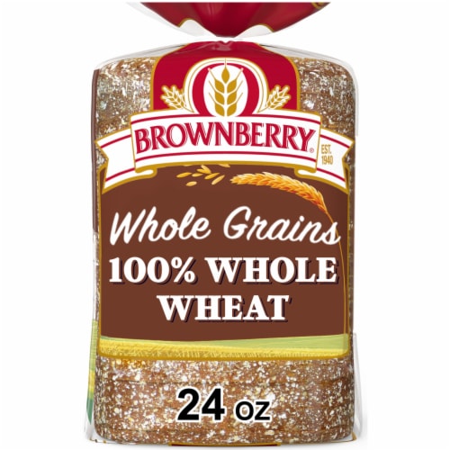 Brownberry 100% Whole Grain Wheat Bread Perspective: front