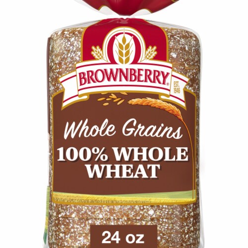 Brownberry 100% Whole Grain Wheat Bread Perspective: front