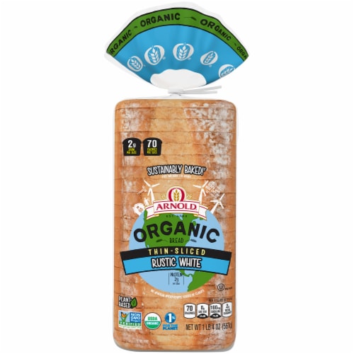 Arnold® Organic Thin Sliced Rustic White Bread Perspective: front