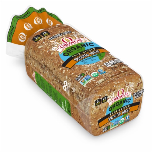 Oroweat® Organic Thin-Sliced Sprouted Wheat Bread Perspective: front