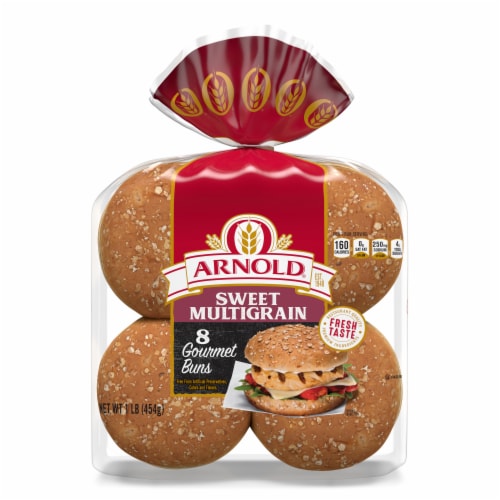 Arnold Sweet Multigrain Gourmet Hamburger Buns Perspective: front