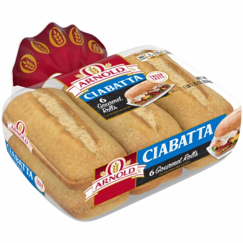 Arnold Gourmet Ciabatta Buns Perspective: front
