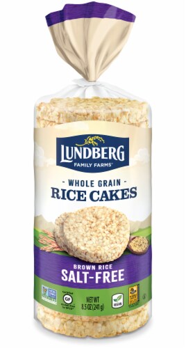 Lundberg Family Farms® Organic Salt Free Brown Rice Rice Cakes Perspective: front