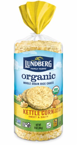 Lundberg Organic Kettle Corn Whole Grain Rice Cakes Perspective: front