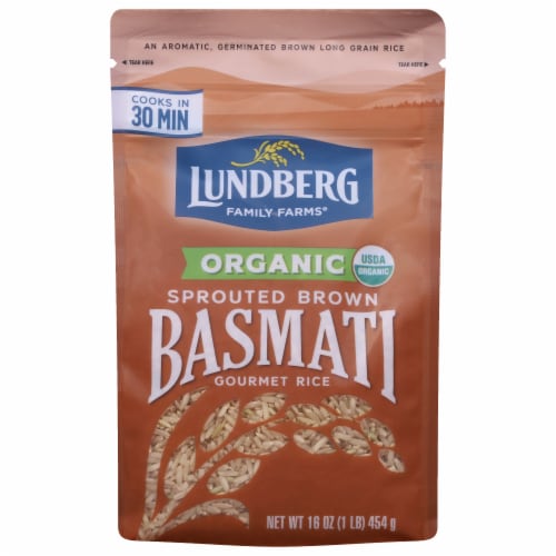 Lundberg Family Farms® Organic Sprouted Brown Basmati Rice Perspective: front