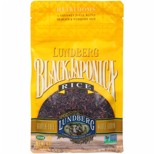 Lundberg Heirlooms Black Japonica Rice Perspective: front