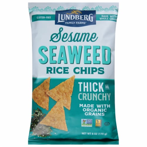 Lundberg® Organic Sesame Seaweed Rice Chips Perspective: front
