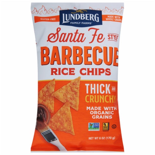 Lundberg® Santa Fe Barbecue Rice Chips Perspective: front