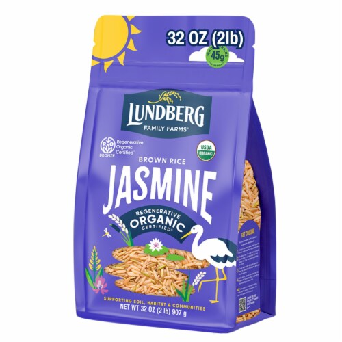 Lundberg Family Farms® Organic California Brown Jasmine Gourmet Rice Perspective: front