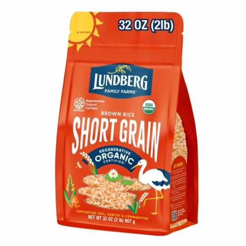 Lundberg Family Farms® Regenerative Organic Certified® Short Grain Brown Rice Perspective: front