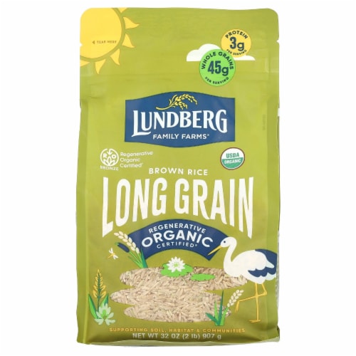 Lundberg Family Farms® Organic Brown Long Grain Rice Perspective: front