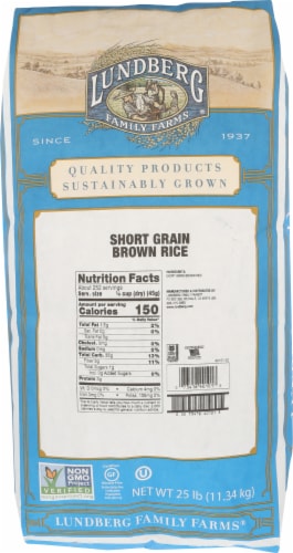 Lundberg Family Farms Brown Short Grain Rice Perspective: front