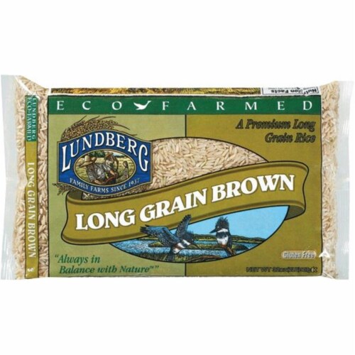 Lundberg Family Farms® Eco Farmed Long Grain Brown Rice Perspective: front