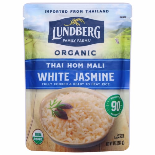 Lundberg Family Farms® Organic 90-Second White Jasmine Rice Pouch Perspective: front
