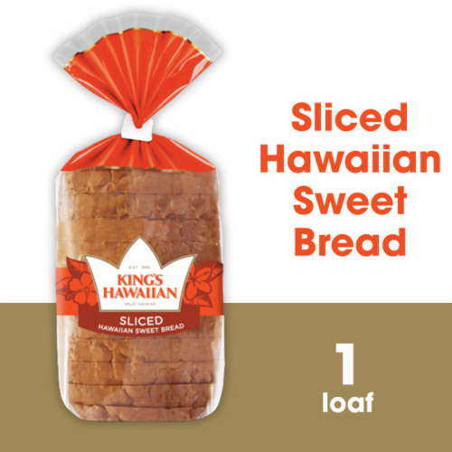 King's Hawaiian Original Sliced Hawaiian Sweet Bread Perspective: front