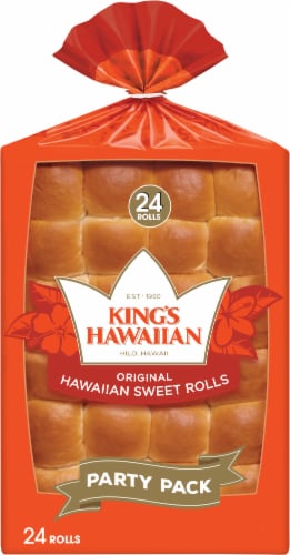 King's Hawaiian Original Hawaiian Sweet Rolls Party Pack Perspective: front