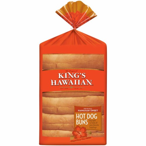 King's Hawaiian Sweet Hot Dog Buns 6ct Perspective: front