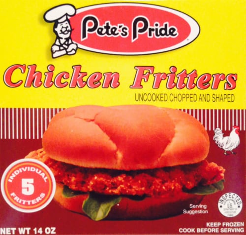 Pete's Pride Chicken Fritters Perspective: front