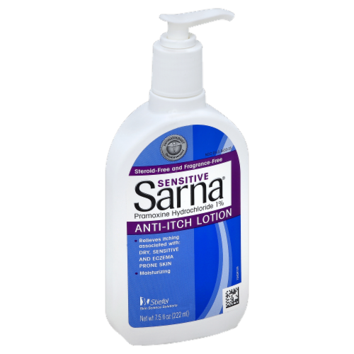 Sarna Sensitive Anti-Itch Lotion Perspective: front