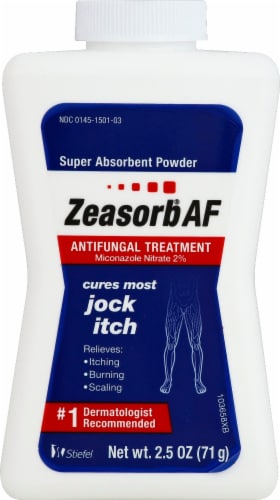Zeasorb Antifungal Treatment Powder Perspective: front