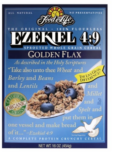Food For Life® Organic Ezekiel® 4:9 Golden Flax Cereal Perspective: front