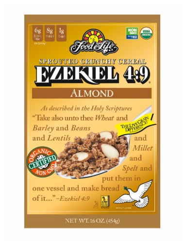Food for Life® Ezekiel 4:9 Almond Sprouted Organic Cereal Perspective: front