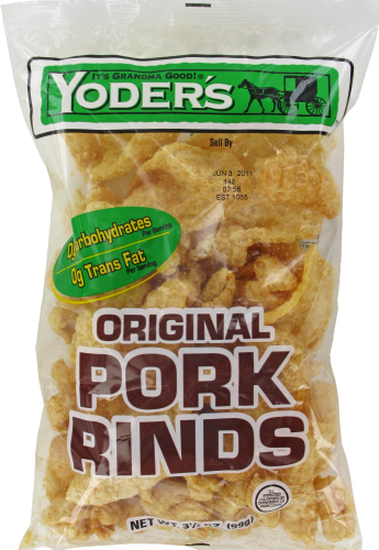 Yoder's Original Pork Rinds Perspective: front