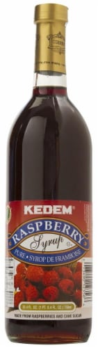 Kedem Raspberry Syrup Perspective: front