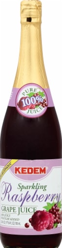 Kedem Raspberry Sparkling Grape Juice Perspective: front