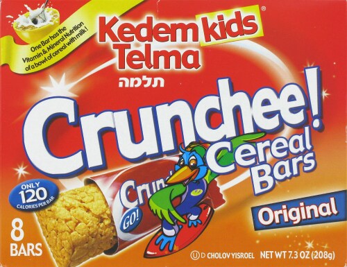Kedem Kids Telma Crunchee! Original Cereal Bars Perspective: front
