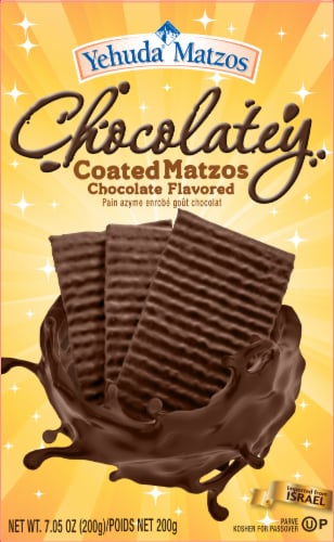 Yehuda® Chocolatey Coated Matzos Perspective: front