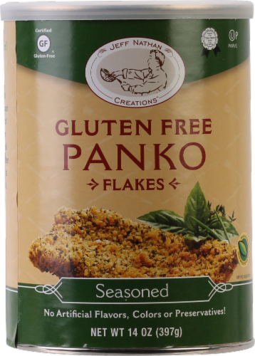 Jeff Nathan Creations™ Gluten-Free Seasoned Panko Flakes Perspective: front