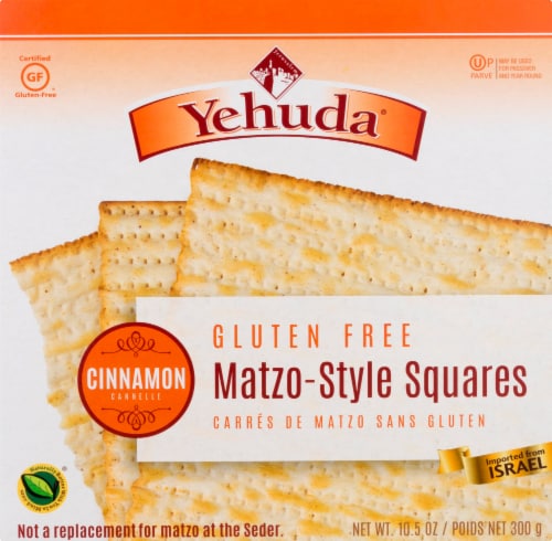 Yehuda Gluten Free Cinnamon Matzo-Style Squares Perspective: front