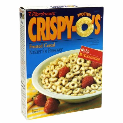 T. Abraham's Crispy-O's Frosted Cereal Perspective: front