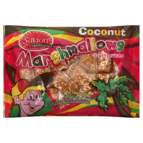 Savion Toasted Coconut Marshmallows Perspective: front