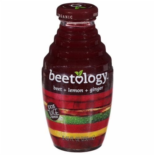 Beetology™ Organic Beet + Lemon + Ginger Cold Pressed Juice Perspective: front