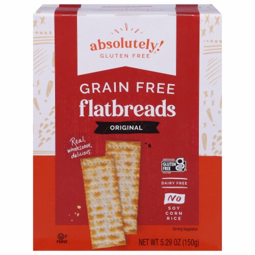 Absolutely® Gluten Free Original Grain Free Flatbreads Perspective: front