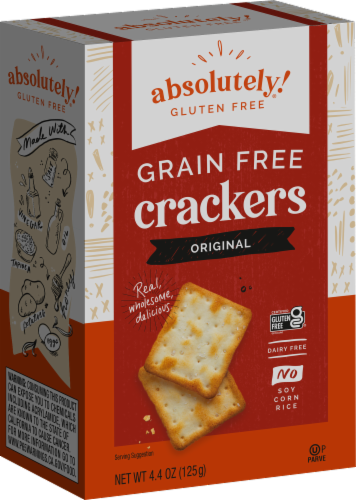 Absolutely! Gluten Free Grain Free Original Crackers 4.4 oz Perspective: front